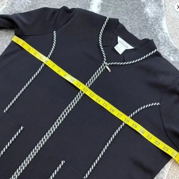 Exclusively Misook Women's full zip skirt suit black Size L - Picture 10 of 11